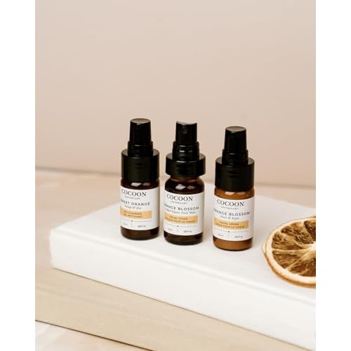 COCOON APOTHECARY Skin Care Starter Kit for Oily Skin, Ecocert Cosmos Natural + Organic, Travel/Trial Size, Oily/Combination Skin, 3 x 0.68 fl oz