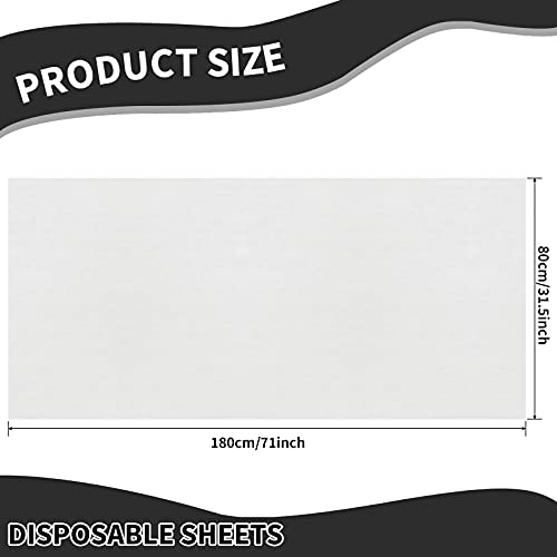Disposable Massage Table Sheets - 100 Pack Waterproof Oil-Proof Spa Covers