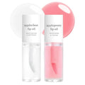 NOONI Korean Lip Oil Bundle - Applepeony & Appleclear, Nourishing & Hydrating Lip Gloss