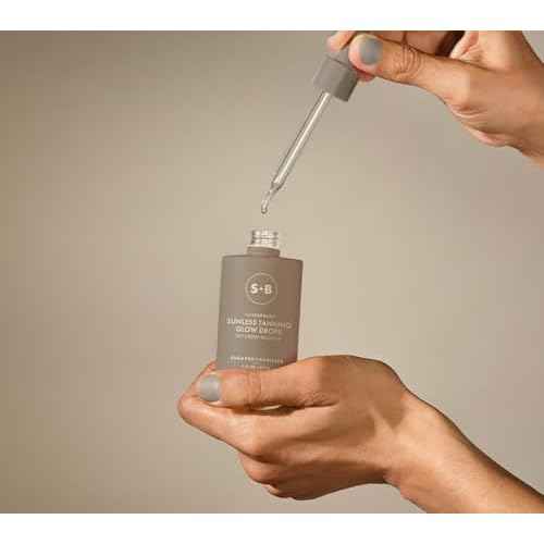 SUGARED + BRONZED Sunless Tanning Glow Drops ? Customizable Self-Tanner for Face & Body, Natural Glow, Clean Formula, Streak-Free, Lightweight, Travel-Friendly, Suits All Skin Types (1 Fl Oz)