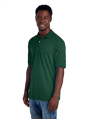 Jerzees Adult SpotShield™ Jersey Polo,Forest Green,S