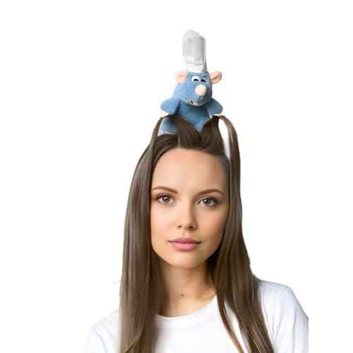 Rat Headband, Mouse Plush Cute Mouse Stuffed Animal Headwear Cartoon Costume Props Funny Gifts for Adults