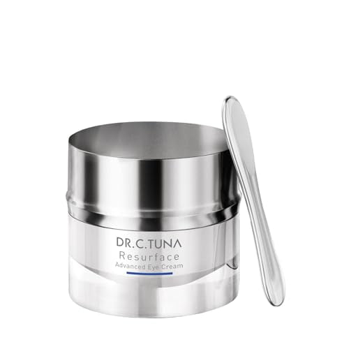 FARMASi Dr. C. Tuna Resurface Advanced Eye Cream, Anti Aging Eye Treatment to Smooth Wrinkles, Reduce Puffiness and Under Eye Darkness, Brightening and Hydrating Formula, 0.5 fl oz