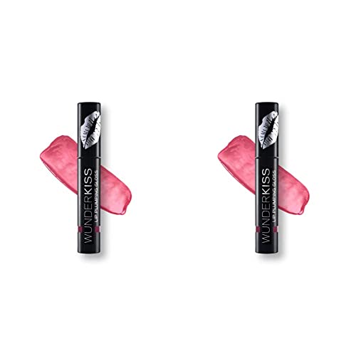 WUNDERBROW LIPS Makeup Lip Plumping Lip Gloss Berry Pink With Collagen and Hyaluronic Acid For Natural Glossy Plumper Lips, Wunderkiss