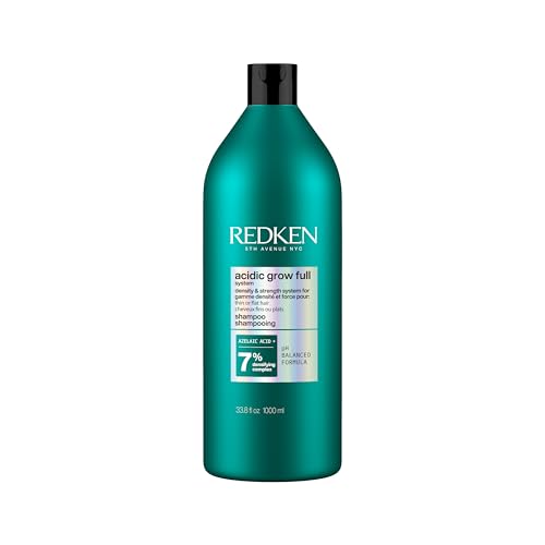 Redken Acidic Grow Full System Densifying Shampoo - Lightweight Shampoo for Fuller, Thicker-Looking Hair, Gentle Cleansing & Scalp Moisturizing, With Azelaic Acid