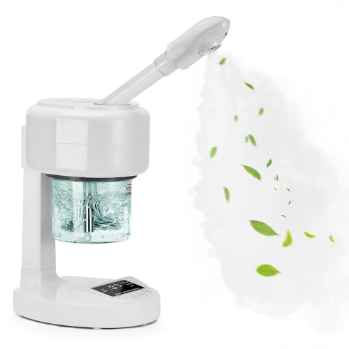 Nano Ionic Facial Steamer with 360° Rotating Nozzle & Extendable Arm