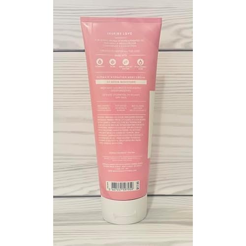Bath and Body Works Aromatherapy Love Rose Vanilla Ultimate Hydration Body Cream 8 Oz. 2 Pack (Rose Vanilla)