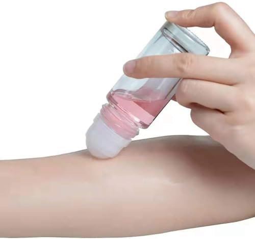 2Pcs 30ml Glass Essential Oil Roller Bottles with Funnel
