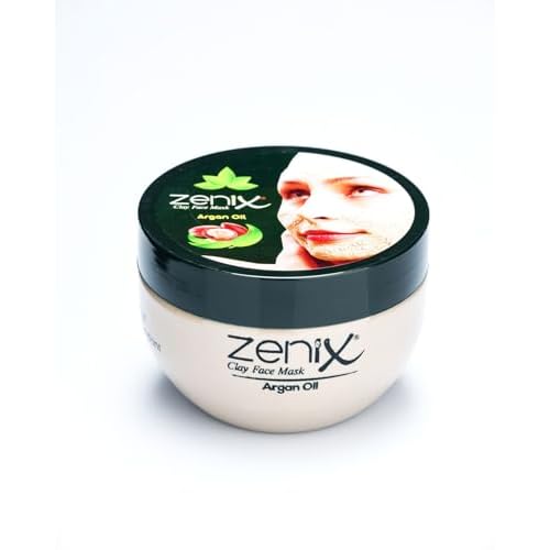 CLAY FACE MASK DEEP CLEANSING ARGAN MUD MIRACLE SKIN SMOOTHING ACNE SPOT REMOVAL CURE 400ML by Black & Red