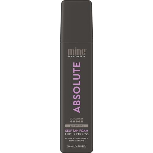 Minetan Skin Loving Self Tan Foams | Tanning Treatments Collection - Deep Dark Brown Skin Finish, 1 Hour Express Mousse, Face & Body Fake Tanner, Ultra Hydrating Glow, Vegan & Paraben Free, 6.7 Fl Oz
