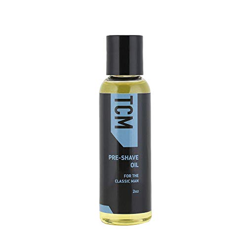 TCM Pre-Shave Oil, Softens Beard and Conditions Skin with Moringa and Olive Oil, Preps for a Smooth Shave, Lightweight Non-Greasy Formula, 2oz, Cruelty-Free