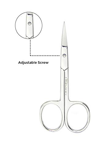 Curved Eyebrow & Facial Hair Scissors – 3.7" Stainless Steel
