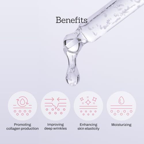 Collagen Peptide 12X Boosting Serum, Enhances Skin Elasticity & Reduces Deep Wrinkles, Promotes Collagen Production for Firm and Youthful Skin, Korean Skincare, 1.01 fl.oz