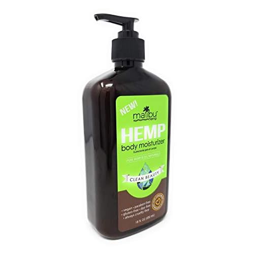 Malibu Hemp New Body Moisturizer Pure Hemp Bliss Naturally Clean Beauty 18 FL OZ (530ML) Vegan, Paraben Free, Gluten Free, Dye Free, Aways Cruelty Free