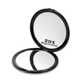 Double-Sided 1X/20X Compact Magnifying Travel Mirror