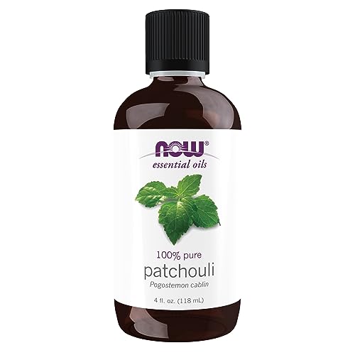 NOW Foods Essential Oils, Patchouli Oil, Earthy Aromatherapy Scent, Steam Distilled, 100% Pure, Vegan, Child Resistant Cap, 4-Ounce