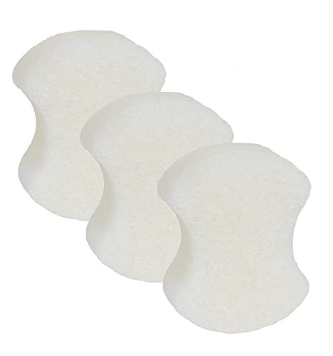 Spongables Pedi Scrub Foot Exfoliating 20+ Wash Sponge, Coconut Colada, 3 Count