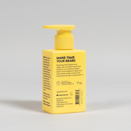 TOOLETRIES Hydrating Men¡¯s Beard Wash - Coastal Pine Scent - Sulfate & Paraben Free - Moisturising with Jojoba & Argan Oil - 5.1 fl oz (150ml)