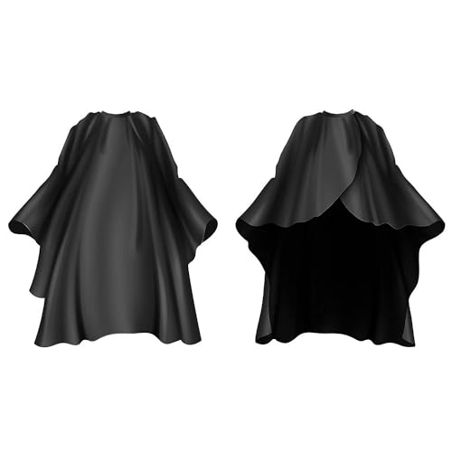 Delkinz Barber Cape with Adjustable Snap Closure waterproof Hair Cutting Salon Cape for Unisex, Perfect for Hairstylists (Pack of 1)