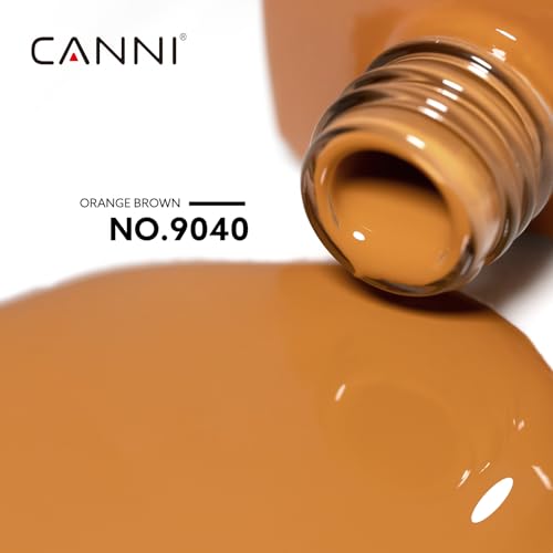 CANNI Brown Gel Nail Polish - Fall/Winter 9040-Brown, High Gloss & Long-Lasting