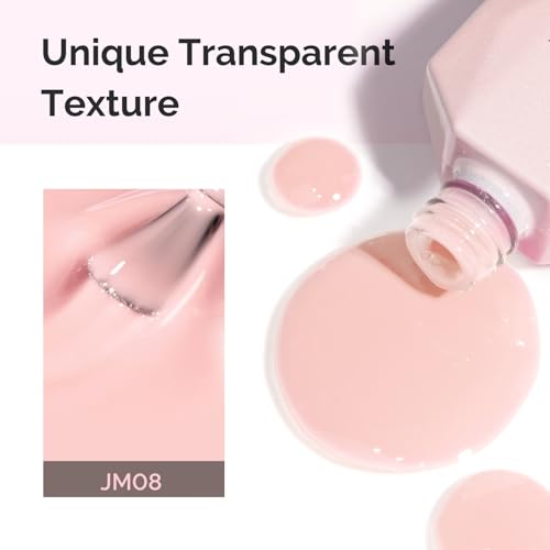 MelodySusie Jeweliver Jelly Nude Gel Nail Polish - 0.5 oz Translucent Soak Off