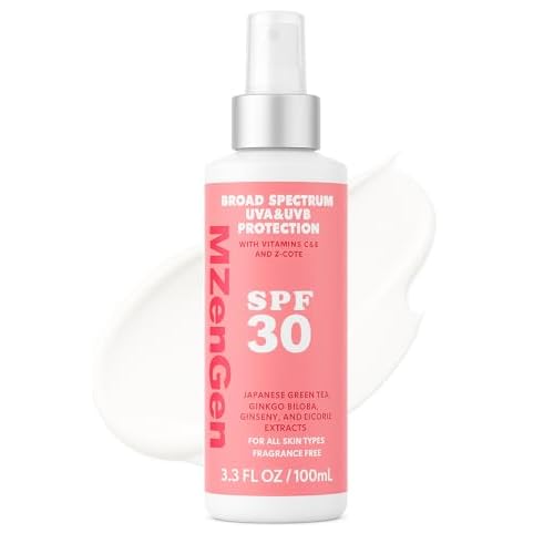 Sunscreen for face - Advanced Protection SPF 30, Full Spectrum UVA/UVB, Fragrance-Free, Lightweight, Vitamins C,E, Zinc Oxide, Japanese Green Tea, Gingko Biloba, Ginseng, Licorice Extracts 3.3 FL.OZ