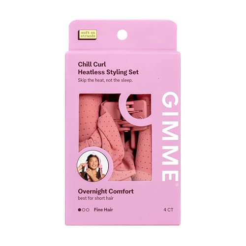 Gimme Beauty Chill Curl Heatless Curling Set for Fine Hair - 4 Pieces