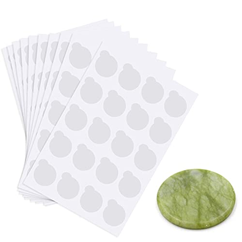 200 Pcs Eyelash Extension Glue Pads & Jade Stone Holder