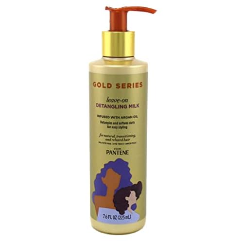 Pantene Gold Series Leave-In Detangling Milk 7.6 Ounce (Pack of 2)