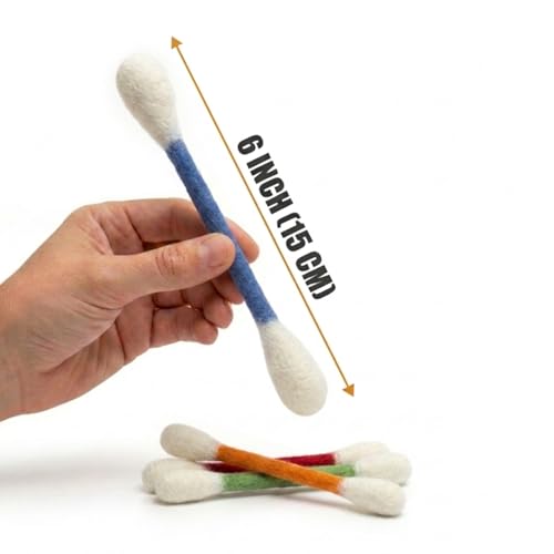 Glaciart One Catnip Swabs Toy Set - 6 Durable Chew Toys