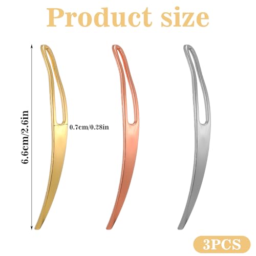 Ymapinc Interlocking Dreadlock Tool Set for Locs & Sisterlocks - Silver, Gold, Rose Gold