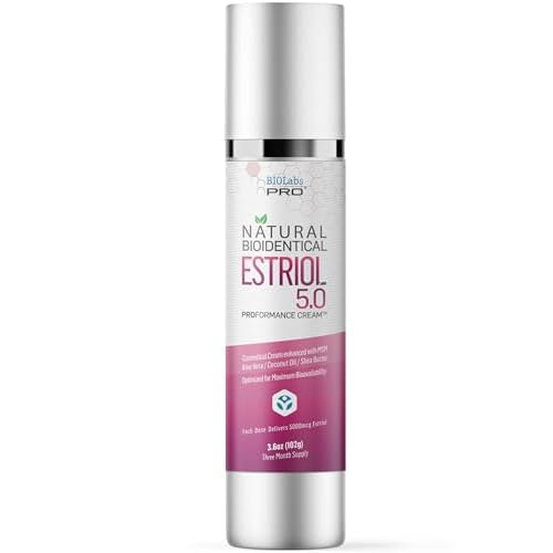 UltraSpa Skincare BIOLabs PRO Natural Bioidentical Estriol Beauty Cosmetic Cream For Women, Three Month Supply (3.6 oz)