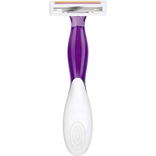 BIC Soleil Scent 3-Blade Lady Razor with Lubricating Strip for a Smooth shave and Easy Grip Handle, Pack of 4