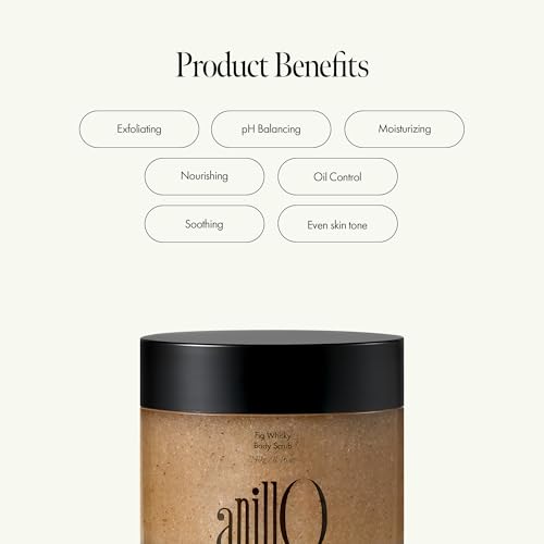 Fig Whisky Body Scrub ? Vegan Exfoliator with Fig Extract, Seed Powder & Andean Salt for Smooth, Radiant Skin ? Woody Scent, Paraben-Free, Sulfate-Free, Silicone-Free (8.46 oz)