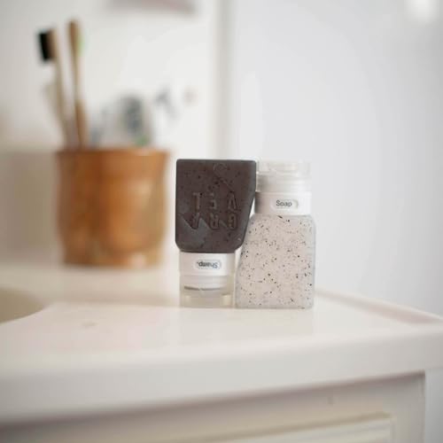 Gravel TSA Approved Travel Bottles ? Leakproof, BPA-Free, Compact Toiletry Containers (4-Pack, 3oz)