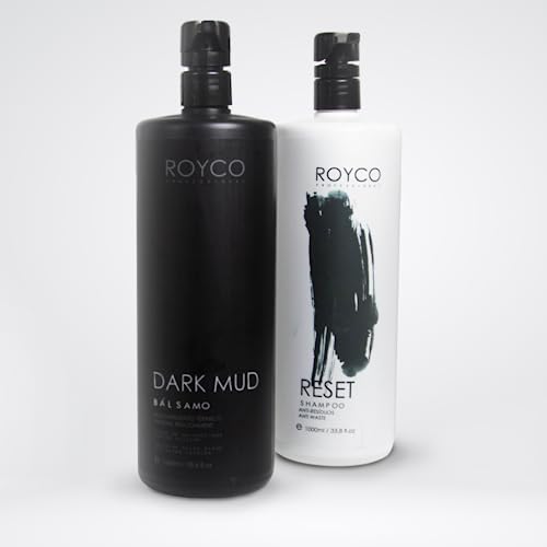 Brazilian Keratin Treatment Complex Blowout - Kit DarkMud Royco Professional 100ml/33.8oz - Protein Smoothing System Hair Formol Free - Tratamiento de Keratina Queratina Brasileña para Alisar