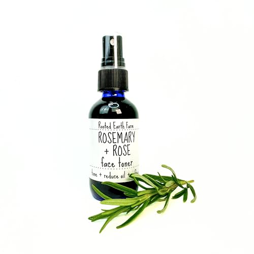 Rosemary and Rose Face Toner - 2 fl oz - Facial Mist for Oily Skin