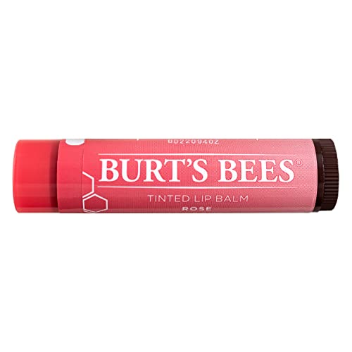 Burt's Bees Tinted Lip Balm, Rose, 0.15 Ounce (Pack of 4)