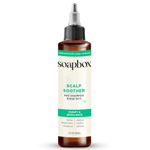 Soapbox Scalp Soother | Scalp Soothing Treatment with Tea Tree Oil & Hyaluronic Acid | Vegan, Cruelty, Paraben, Gluten and Harsh Sulfate Free | 5oz
