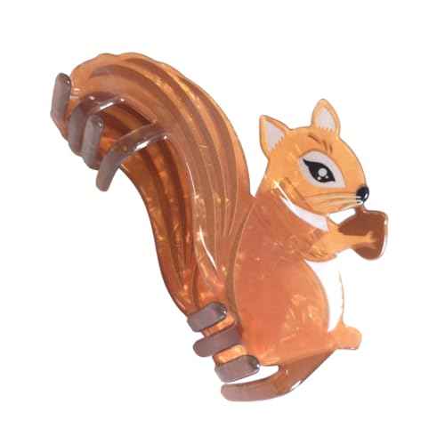 Novelty Squirrel Hair Clip,Acrylic Claw Clips,Hair Clips for Women