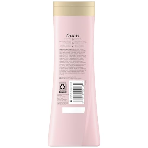 Caress Body Wash 2-Pack + Bar Soap, Daily Silk Bundle ??Bath & Shower Essentials for Silky Soft Skin, White Peach & Orange Blossom