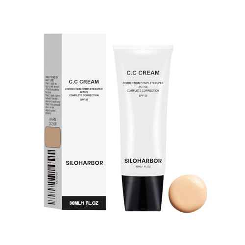 CC Cream for Older Women, CC Cream Self Adjusting for Mature Skin, Color Corrector & Lightweight, Satin Skin, Suitable for All Skin Types, 1 Fl Oz (Natural)