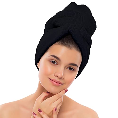 Eurow Microfiber Salon Towels 16x29 - 10 Pack Black