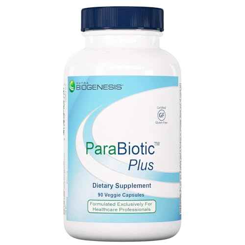 Nutra Biogenesis ParaBiotic Plus - Probiotics for Women & Men, Wormwood, Black Walnut & Neem for Added Support, Microbiome Supplement, Clean, Vegan, Natural - 90 Veggie Capsules