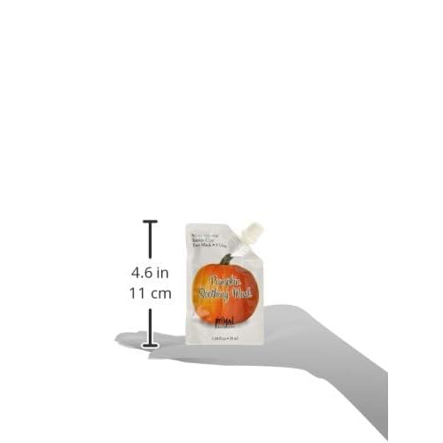 Primal Elements Face Mask, Clay Mud Facial Treatment, Multi-Use Package, 1.18 oz - Pumpkin Soothing