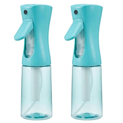 Viviyoo 2-Pack Continuous Fine Mist Spray Bottles - 6.8oz Hair, Plant & Home Use