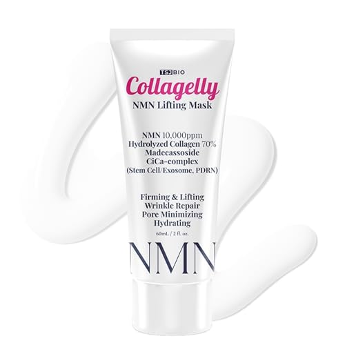 NMN Collagelly Lifting Mask ? 2.1 fl. Oz with 10,000ppm NMN, 70% Collagen, Exosome Complex - Exosomes for Skin Serum, Exosome, Stem Cell Peel-Off Face Mask for Anti-Aging, Firmness, Glow