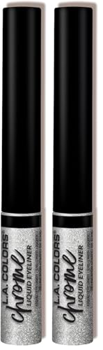 L.A. COLORS Chrome Liquid Eyeliner Pack of 2