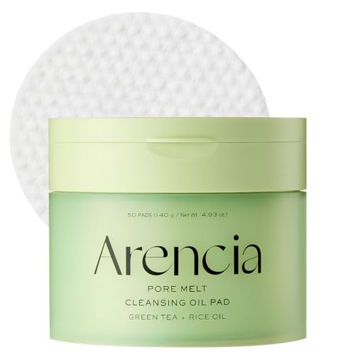 Arencia Pore Melt Cleansing Oil Pads, 50 Count