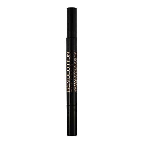 Revolution Thick & Thin Dual Eyeliner Pen - Precise, Pigmented Black